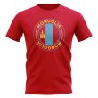 Mongolia Football Badge T-Shirt (Red)