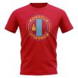 Mongolia Football Badge T-Shirt (Red)