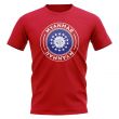 Myanmar Football Badge T-Shirt (Red)