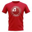 Tonga Football Badge T-Shirt (Red)
