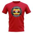 Uganda Football Badge T-Shirt (Red)