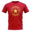 Vietnam Football Badge T-Shirt (Red)