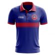 Haiti Concept Stripe Polo Shirt (Blue)