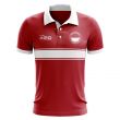 Indonesia Concept Stripe Polo Shirt (Red)