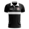 Iraq Concept Stripe Polo Shirt (Black)