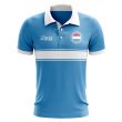 Luxembourg Concept Stripe Polo Shirt (Sky) (Kids)