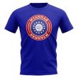 Myanmar Football Badge T-Shirt (Royal)