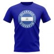 Nicaragua Football Badge T-Shirt (Royal)