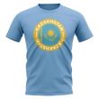 Kazakhstan Football Badge T-Shirt (Sky)