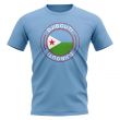 Djibouti Football Badge T-Shirt (Sky)