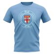 Fiji Football Badge T-Shirt (Sky)