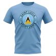 Saint Lucia Football Badge T-Shirt (Sky)