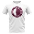 Qatar Football Badge T-Shirt (White)