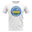 Rwanda Football Badge T-Shirt (White)