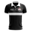 Syria Concept Stripe Polo Shirt (Black)