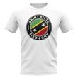 Saint Kitts and Nevis Football Badge T-Shirt (White)