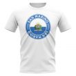San Marino Football Badge T-Shirt (White)