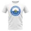 San Marino Football Badge T-Shirt (White)