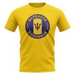 Barbados Football Badge T-Shirt (Yellow)