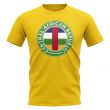 Central African Republic Football Badge T-Shirt (Yellow)