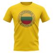 Lithuania Football Badge T-Shirt (Yellow)