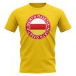 North Ossetia Football Badge T-Shirt (Yellow)