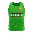 Brazil Core Football Country Sleeveless Tee (Green)