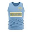 Tuvalu Core Football Country Sleeveless Tee (Sky)