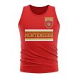 Montenegro Core Football Country Sleeveless Tee (Red)