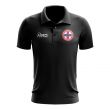 Netherlands Antilles Football Polo Shirt (Black)