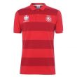 Wales 2021 Stripe Polo Shirt (Red)