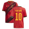 2020-2021 Belgium Home Adidas Football Shirt (Kids) (Your Name)