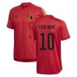 2020-2021 Belgium Adidas Training Shirt (Red) (Your Name)