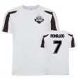 Cristiano Ronaldo Juventus Sports Training Jersey (White)