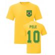 Pele Brazil National Hero Tee's (Yellow)