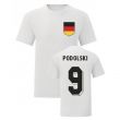 Lukas Podolski Germany National Hero Tee's (White)