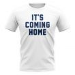 England Football Coming Home T-Shirt - White/Blue