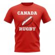 Canada Rugby Ball T-Shirt (Red)
