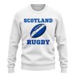Scotland Rugby Ball Sweatshirt (White)