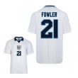 Score Draw England Euro 1996 Home Shirt (Fowler 21)