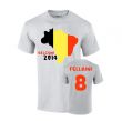 Belgium 2014 Country Flag T-shirt (fellaini 8)