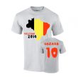 Belgium 2014 Country Flag T-shirt (hazard 10)