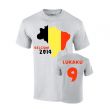 Belgium 2014 Country Flag T-shirt (lukaku 9)