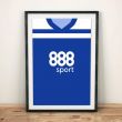 Birmingham City 18/19 Football Shirt Art Print