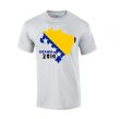 Bosnia 2014 Country Flag T-shirt (grey)