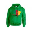Cameroon 2014 Country Flag Hoody (green) - Kids