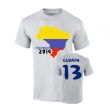 Colombia 2014 Country Flag T-shirt (guarin 13)