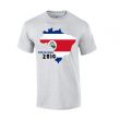 Costa Rica 2014 Country Flag T-shirt (grey)