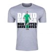 David De Gea Man United Goalkeeper T-Shirt (Grey) - Kids