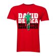 David De Gea Man United Goalkeeper T-Shirt (Red) - Kids